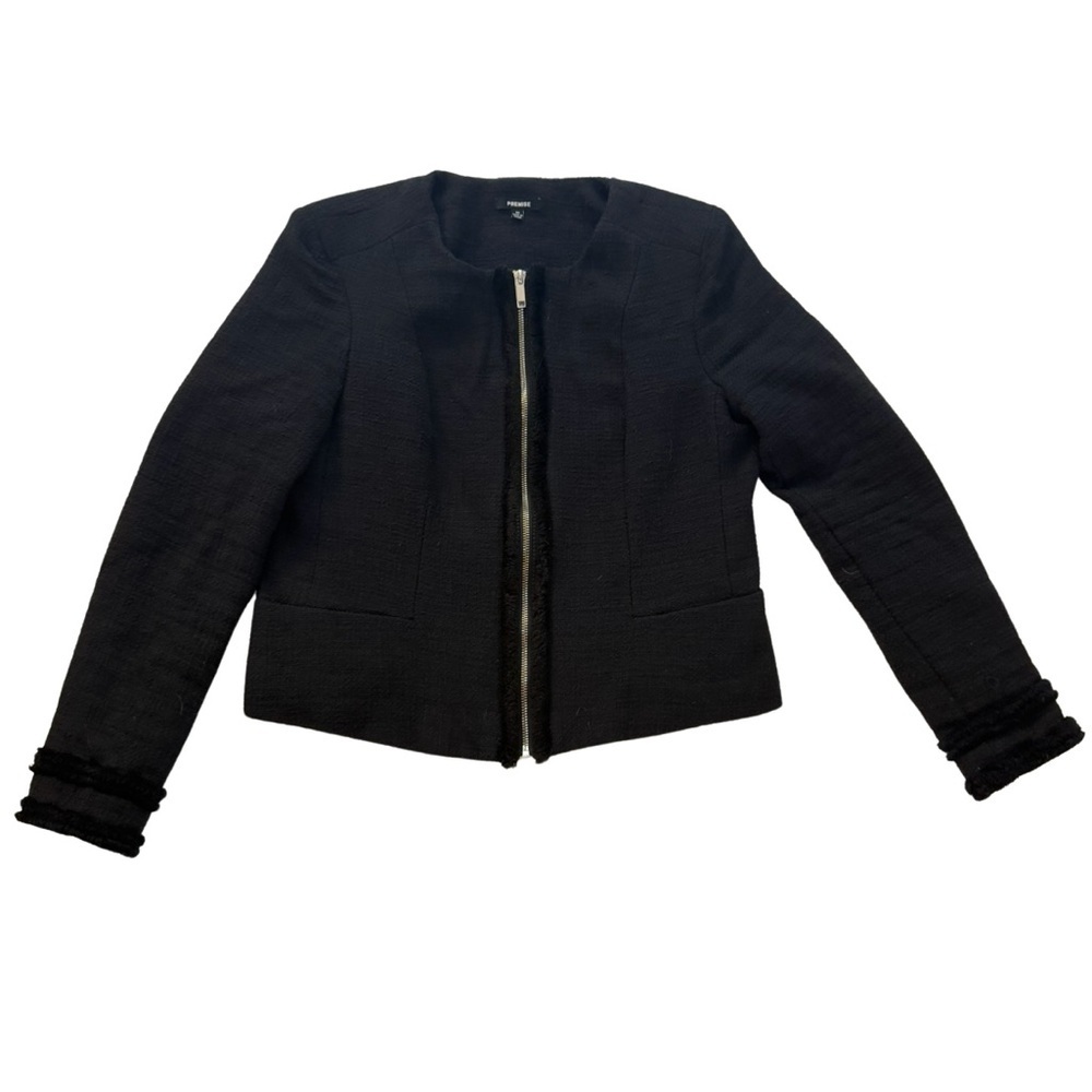 Premise Black Textured Blazer
